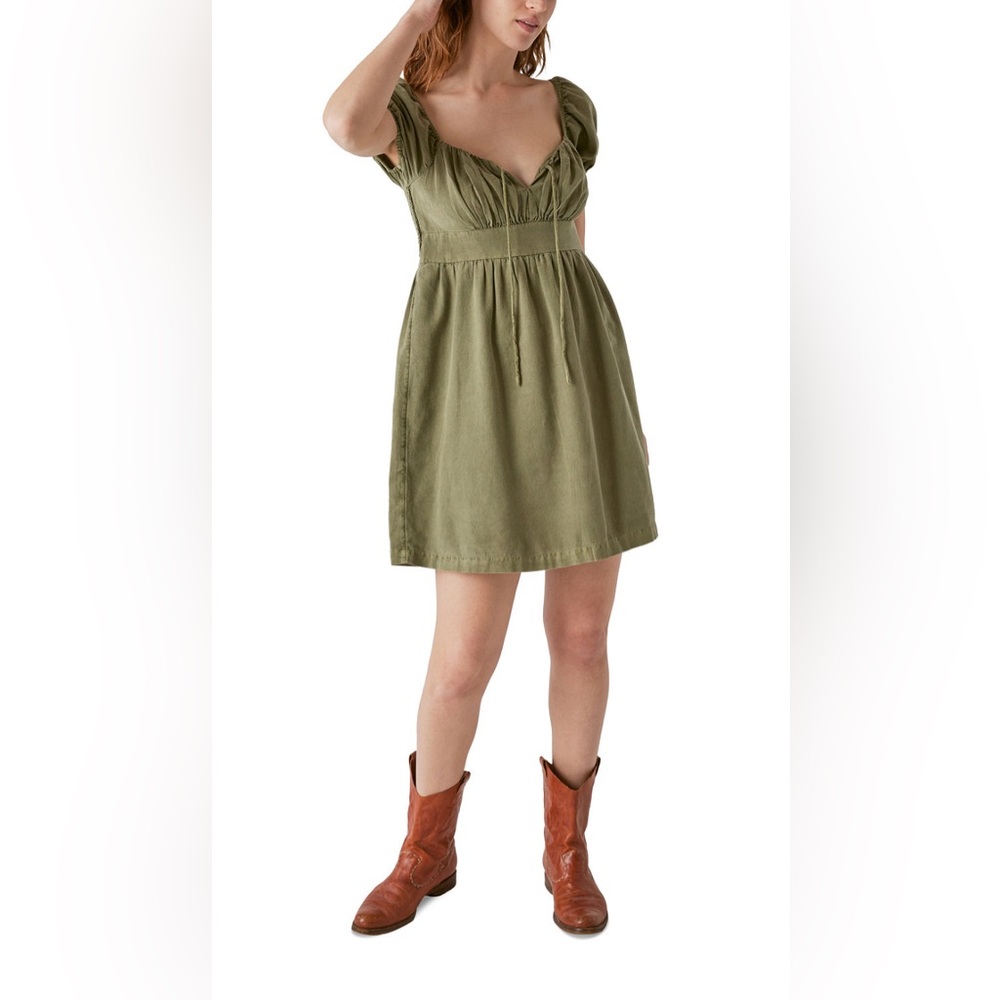 Women’s Lucky Brand Women's Sweetheart-Neck Babydoll Mini Dress